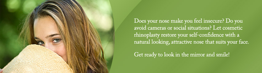 Cosmetic rhinoplasty can restore your self-confidence with a natural looking, attractive nose that suits your face
